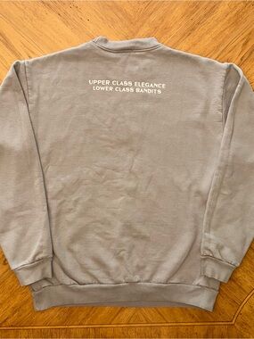 RIC3 Daniel Ricciardo Crewneck Sweatshirt Mens Large Gray Fleece Rose Bandits
